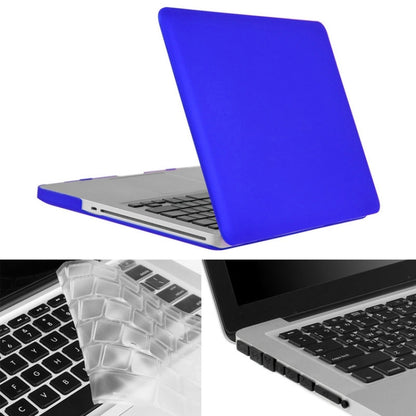 ENKAY for Macbook Pro 15.4 inch (US Version) / A1286 Hat-Prince 3 in 1 Frosted Hard Shell Plastic Protective Case with Keyboard Guard & Port Dust Plug(Dark Blue) - MacBook Pro Cases by ENKAY | Online Shopping UK | buy2fix