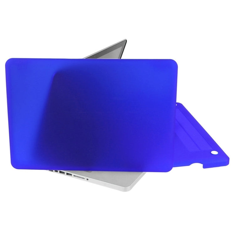 ENKAY for Macbook Pro 15.4 inch (US Version) / A1286 Hat-Prince 3 in 1 Frosted Hard Shell Plastic Protective Case with Keyboard Guard & Port Dust Plug(Dark Blue) - MacBook Pro Cases by ENKAY | Online Shopping UK | buy2fix