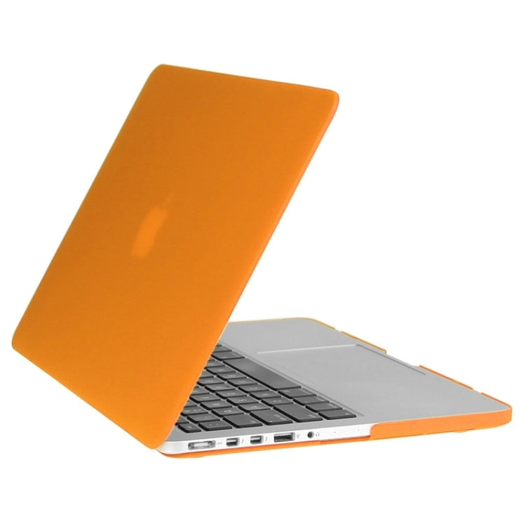 ENKAY for Macbook Pro Retina 15.4 inch (US Version) / A1398 Hat-Prince 3 in 1 Frosted Hard Shell Plastic Protective Case with Keyboard Guard & Port Dust Plug(Orange) - MacBook Pro Cases by ENKAY | Online Shopping UK | buy2fix