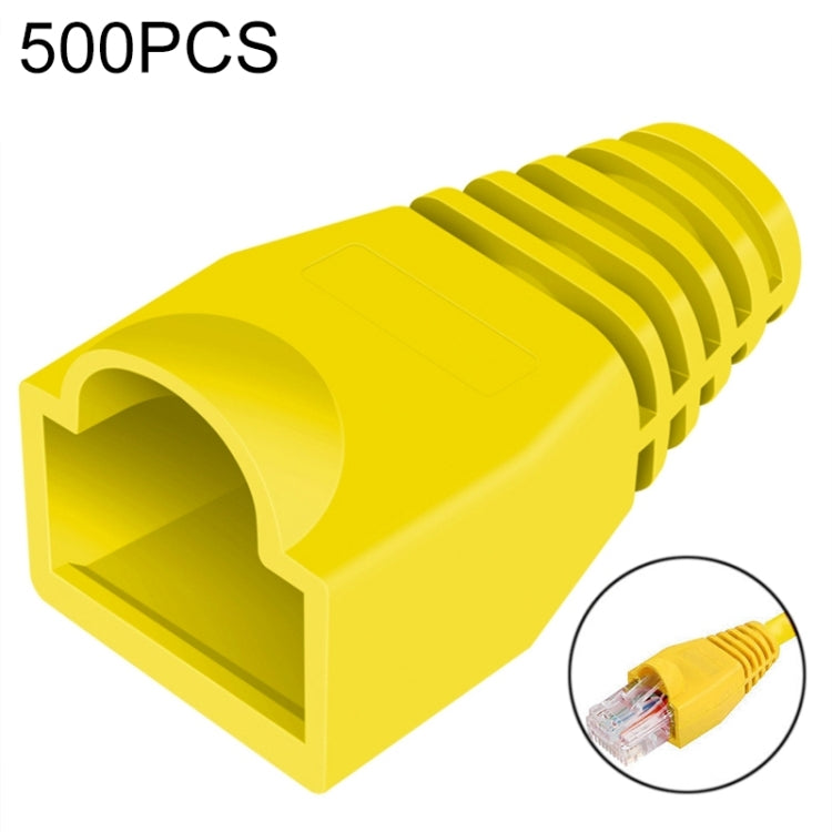 Network Cable Boots Cap Cover for RJ45, Green (500 pcs in one packaging , the price is for 500 pcs)(Yellow) - Lan Cable and Tools by buy2fix | Online Shopping UK | buy2fix