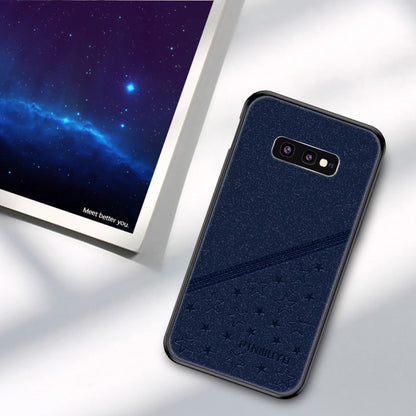 PINWUYO Full Coverage Waterproof Shockproof PC+TPU+PU Case for Galaxy S10e (Blue) - Galaxy Phone Cases by PINWUYO | Online Shopping UK | buy2fix