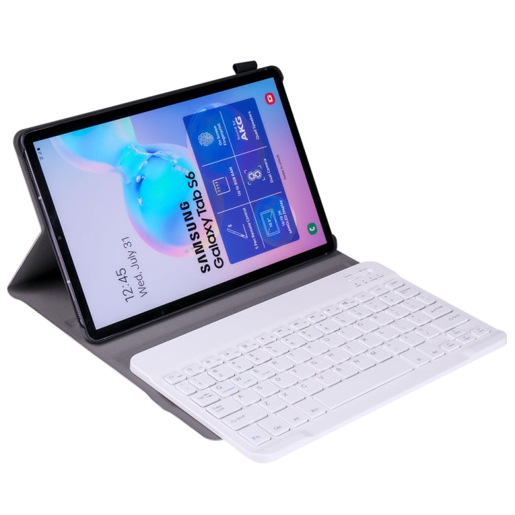 A860 For Samsung Galaxy Tab S6 10.5 inch T860 / T865 Detachable Bluetooth Keyboard Tablet Case with Pen Holder Elastic Strap(Gold) - Samsung Keyboard by buy2fix | Online Shopping UK | buy2fix