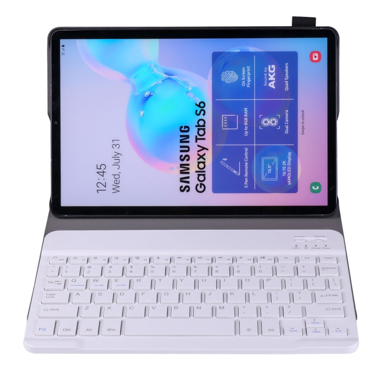 A860 For Samsung Galaxy Tab S6 10.5 inch T860 / T865 Detachable Bluetooth Keyboard Tablet Case with Pen Holder Elastic Strap(Gold) - Samsung Keyboard by buy2fix | Online Shopping UK | buy2fix