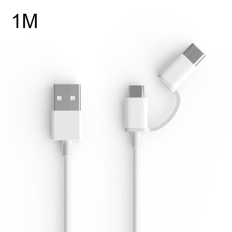 2.4A QC3.0 USB to Micro USB + USB-C / Type-C Fast Charging + Data Transmission TPE Data Cable, Cable Length: 1m - Multifunctional Cable by buy2fix | Online Shopping UK | buy2fix