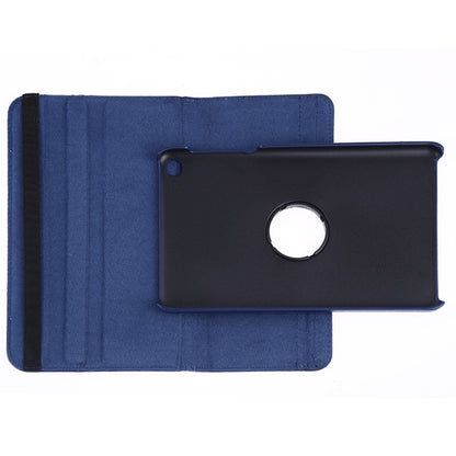 Litchi Texture Horizontal Flip 360 Degrees Rotation Leather Case for Galaxy Tab A 8 (2019) / P200 / P205, with Holder (Dark Blue) - Tab A 8.0 & S Pen (2019) P200/P205 by buy2fix | Online Shopping UK | buy2fix