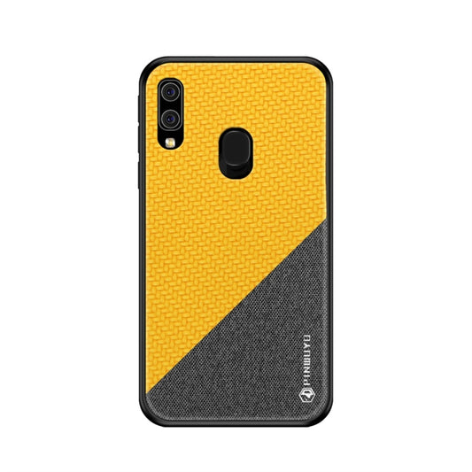 PINWUYO Honors Series Shockproof PC + TPU Protective Case for Galaxy A20 / A30 (Yellow) - Galaxy Phone Cases by PINWUYO | Online Shopping UK | buy2fix