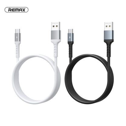 REMAX RC-161a Kayla Series 2.1A USB to USB-C / Type-C Data Cable, Cable Length: 1m (White) - USB-C & Type-C Cable by REMAX | Online Shopping UK | buy2fix