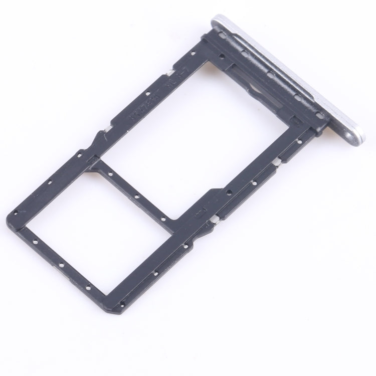 For Samsung Galaxy Tab A9 SM-X115 Original SIM + Micro SD Card Tray (Silver) - Galaxy Tab Series Parts by buy2fix | Online Shopping UK | buy2fix