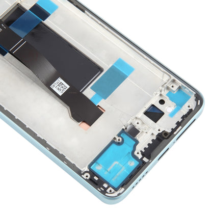 For Xiaomi Poco X6 Original AMOLED Material LCD Screen Digitizer Full Assembly with Frame (Blue) - LCD Screen by buy2fix | Online Shopping UK | buy2fix