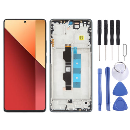 For Xiaomi Redmi Note 13 Pro 4G Original AMOLED Material LCD Screen Digitizer Full Assembly with Frame (Blue) - LCD Screen by buy2fix | Online Shopping UK | buy2fix