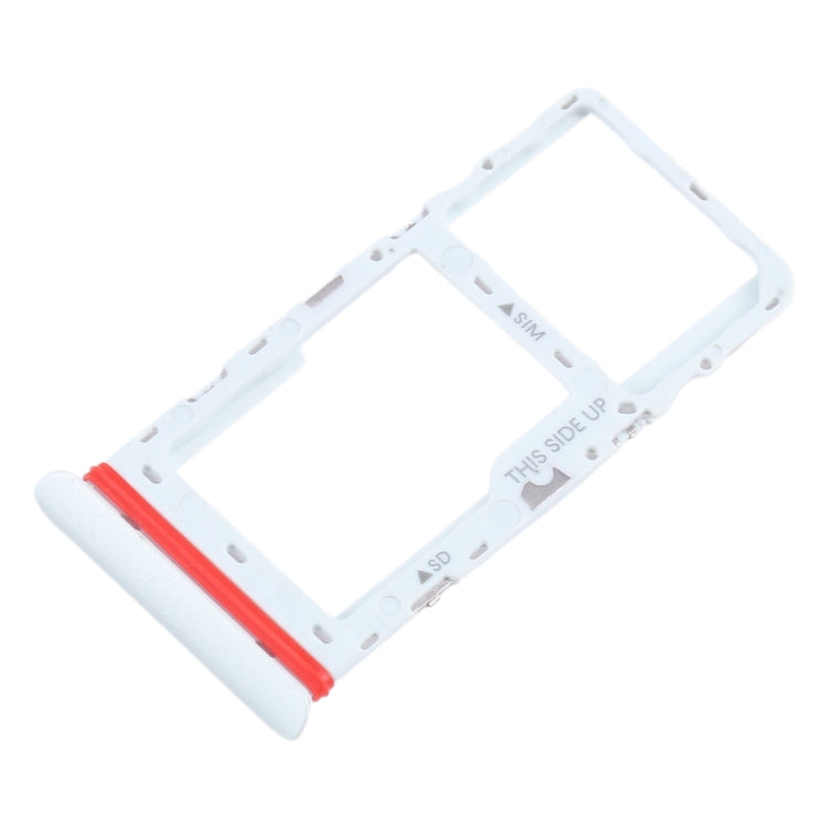 For TCL Tab 10 5G 9183G SIM Card Tray + Micro SD Card Tray (White) - For TCL by buy2fix | Online Shopping UK | buy2fix