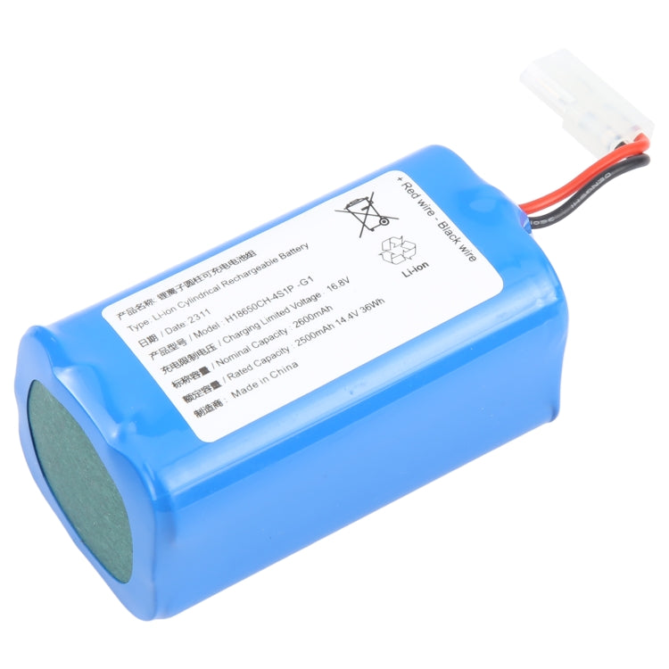 2500mAh 14.4V 36Wh H18650CH-4S1P Original Sweeping Machine Battery Replacement For Xiaomi MIJIA G1 - Others by buy2fix | Online Shopping UK | buy2fix