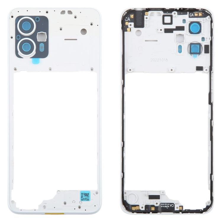 For Motorola Moto G23 Original Middle Frame Bezel Plate (White) - Frame Bezel Plate by buy2fix | Online Shopping UK | buy2fix