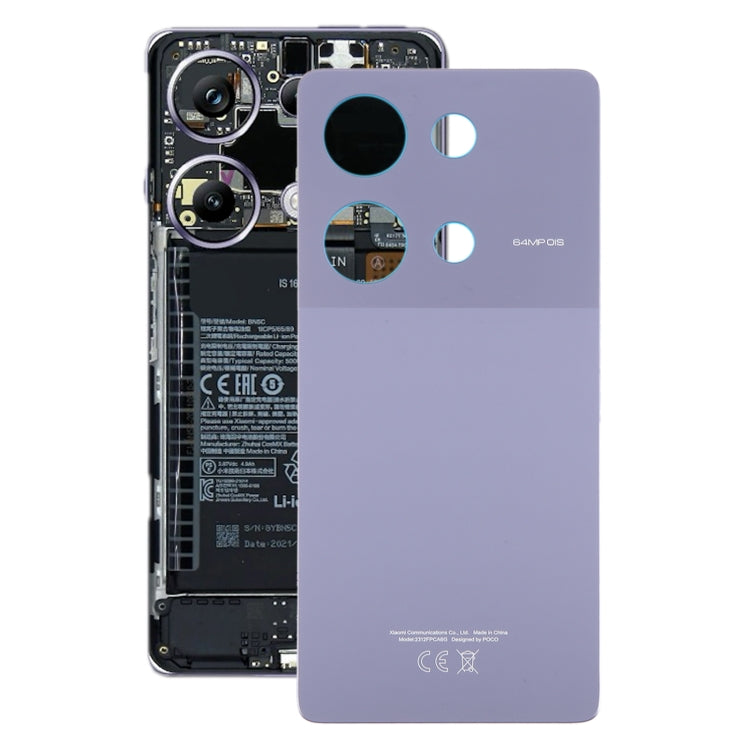 For Xiaomi Poco M6 Pro 4G Original Battery Back Cover(Purple) - Back Cover by buy2fix | Online Shopping UK | buy2fix