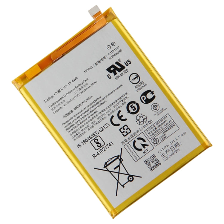 4000mAh Battery Replacement For ASUS Zenfone Max M1 ZB555KL C11P1707 - Others by buy2fix | Online Shopping UK | buy2fix