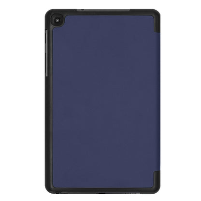 ENKAY PU Leather + Plastic Bottom Case with Three-folding Holder for Galaxy Tab A 8 (2019) P200 / P205(Dark Blue) - Tab A 8.0 & S Pen (2019) P200/P205 by ENKAY | Online Shopping UK | buy2fix