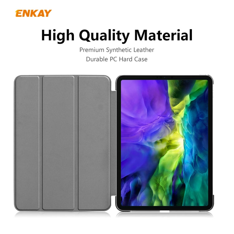 For iPad Pro 11 2022 / 2020 / 2021 ENKAY ENK-8001 Denim Pattern Horizontal Flip Leather Smart Tablet Case with Holder (Light Blue) - iPad Pro 11 (2020) Cases by ENKAY | Online Shopping UK | buy2fix