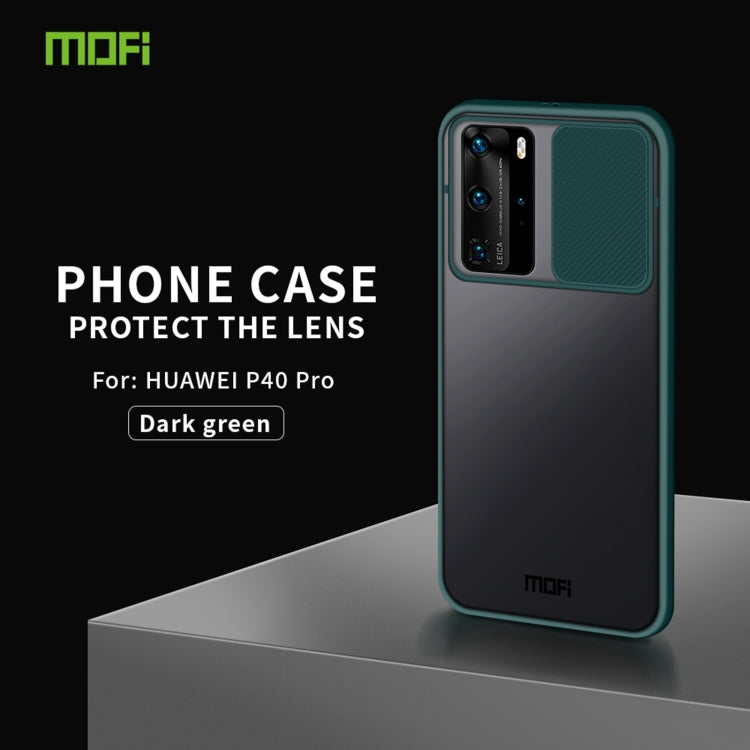 For Huawei P40 Pro MOFI Xing Dun Series PC + TPU Anti-peep Waterproof And Anti-drop All-inclusive Protective Shell, Translucent Frosted(Green) - Huawei Cases by MOFI | Online Shopping UK | buy2fix