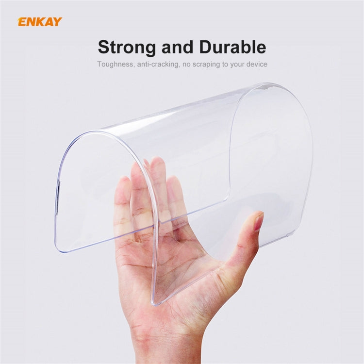 For MacBook Air 13.3 inch A1932 2018 ENKAY 3 in 1 Crystal Laptop Protective Case and EU Version TPU Keyboard Film and Anti-dust Plugs Set(Transparent) - MacBook Air Cases by ENKAY | Online Shopping UK | buy2fix