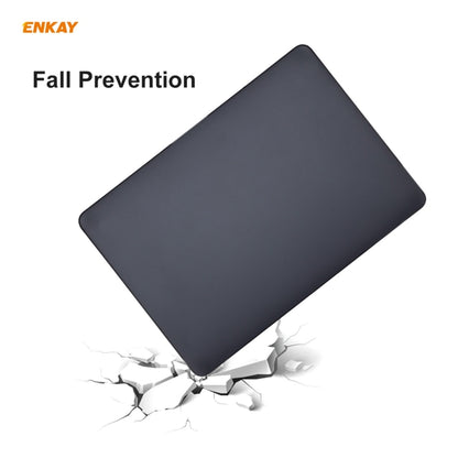 ENKAY 3 in 1 Matte Laptop Protective Case + EU Version TPU Keyboard Film + Anti-dust Plugs Set for MacBook Air 13.3 inch A2179 & A2337 (2020)(Purple) - MacBook Pro Cases by ENKAY | Online Shopping UK | buy2fix