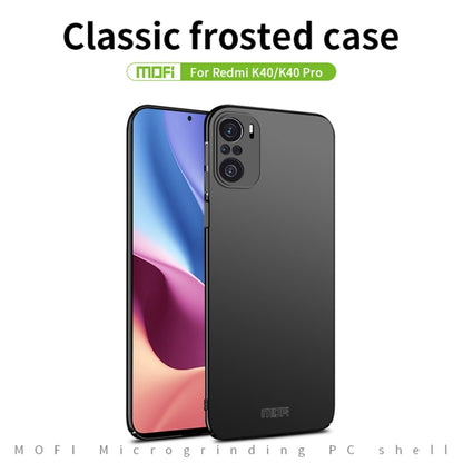 For Xiaomi Redmi K40 / K40 Pro MOFI Frosted PC Ultra-thin Hard Case(Gold) - Xiaomi Cases by MOFI | Online Shopping UK | buy2fix