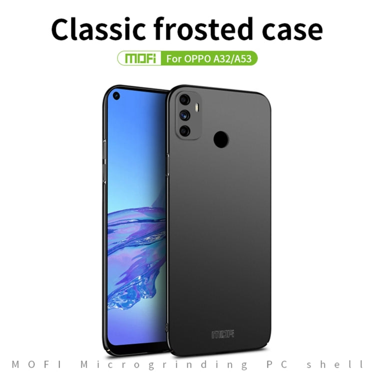 For OPPO A32 / A52 MOFI Frosted PC Ultra-thin Hard Case(Black) - OPPO Cases by MOFI | Online Shopping UK | buy2fix