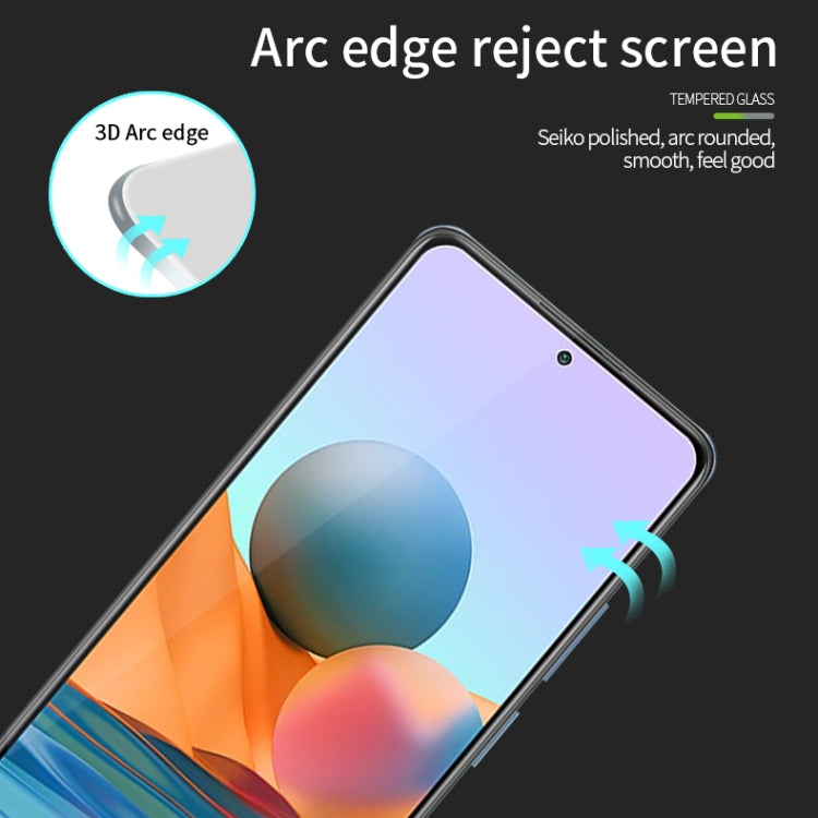 For Xiaomi Redmi Note 10 Pro / Note 10 Pro Max PINWUYO 9H 3D Curved Full Screen Explosion-proof Tempered Glass Film(Black) -  by PINWUYO | Online Shopping UK | buy2fix