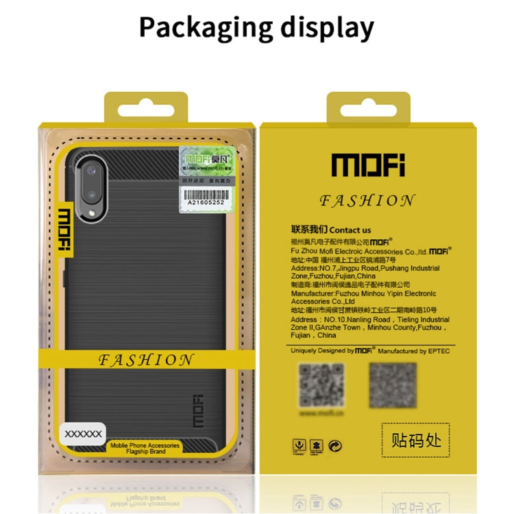 For Samsung Galaxy M31/ F41/ M21s/ M31 Prime MOFI Gentleness Series Brushed Texture Carbon Fiber Soft TPU Case(Black) - Galaxy Phone Cases by MOFI | Online Shopping UK | buy2fix