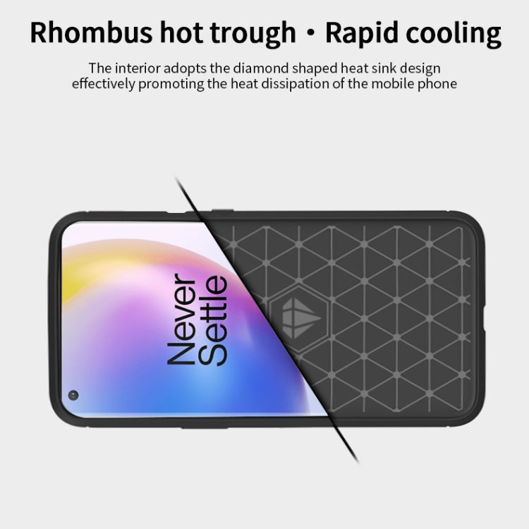 For OnePlus 8 Pro MOFI Gentleness Series Brushed Texture Carbon Fiber Soft TPU Case(Black) - OnePlus Cases by MOFI | Online Shopping UK | buy2fix