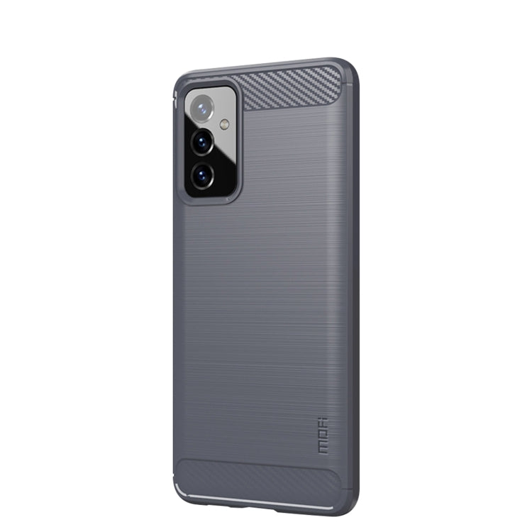 For Samsung Galaxy A82 / Quantum2 MOFI Gentleness Series Brushed Texture Carbon Fiber Soft TPU Case(Gray) - Galaxy Phone Cases by MOFI | Online Shopping UK | buy2fix