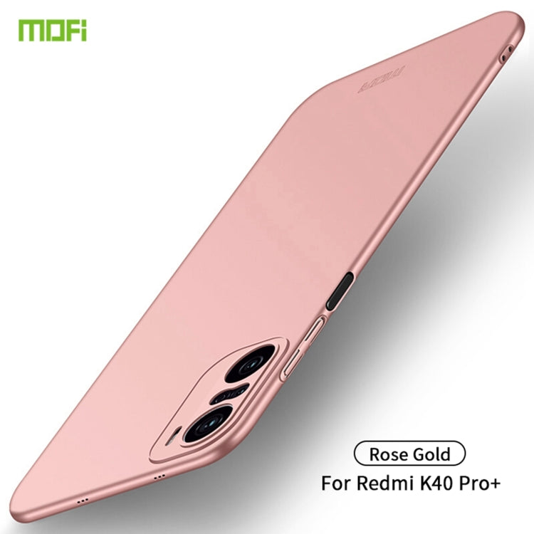 For Xiaomi Redmi K40 Pro+ / POCO F3 / 11i MOFI Frosted PC Ultra-thin Hard Case(Rose gold) - Xiaomi Cases by MOFI | Online Shopping UK | buy2fix