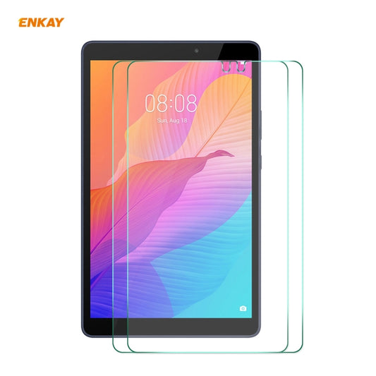 2 PCS ENKAY Hat-Prince 0.33mm 9H Surface Hardness 2.5D Explosion-proof Tempered Glass Protector Film for Huawei MatePad T 8 / Honor Tablet X7 - For Huawei MediaPad by ENKAY | Online Shopping UK | buy2fix