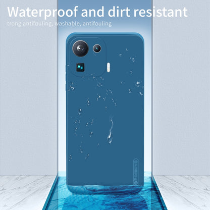 For Xiaomi Mi 11 Pro PINWUYO Touching Series Liquid Silicone TPU Shockproof Case(Blue) - Xiaomi Cases by PINWUYO | Online Shopping UK | buy2fix