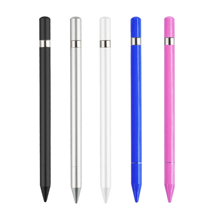 AT-26 2 in 1 Mobile Phone Touch Screen Capacitive Pen Writing Pen with 1 Pen Tip(Silver) - Stylus Pen by buy2fix | Online Shopping UK | buy2fix