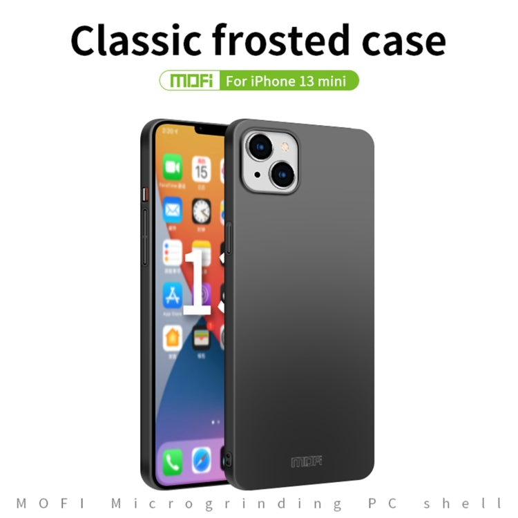 For iPhone 13 mini  MOFI Frosted PC Ultra-thin Hard Case(Rose Gold) - iPhone 13 mini Cases by MOFI | Online Shopping UK | buy2fix