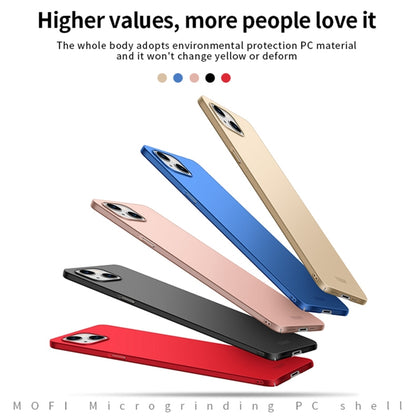 For iPhone 13 MOFI Frosted PC Ultra-thin Hard Case(Gold) - iPhone 13 Cases by MOFI | Online Shopping UK | buy2fix