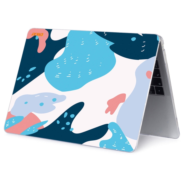 ENKAY Hat-Prince Geometry Pattern Laotop Protective Crystal Case for MacBook Pro 16 inch A2141(Geometry No.5) - MacBook Pro Cases by ENKAY | Online Shopping UK | buy2fix