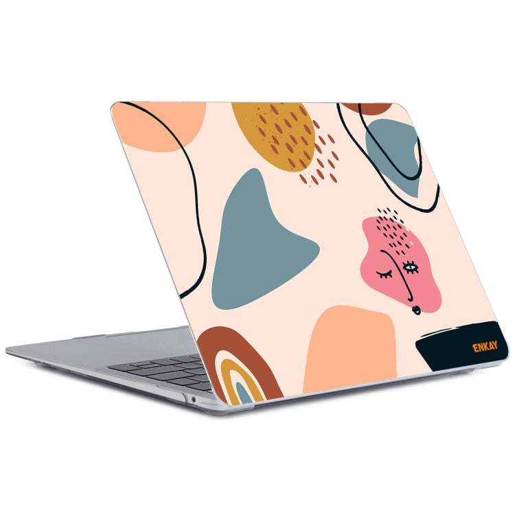 ENKAY Hat-Prince Geometry Pattern Laotop Protective Crystal Case for MacBook Pro 16 inch A2141(Geometry No.7) - MacBook Pro Cases by ENKAY | Online Shopping UK | buy2fix