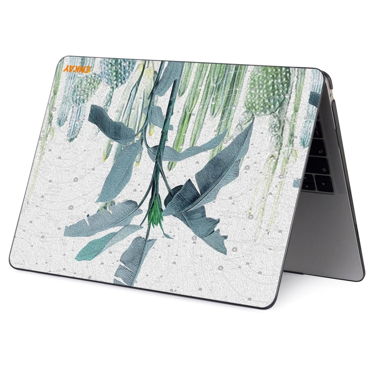 ENKAY Hat-Prince Natural Series Laotop Protective Crystal Case for MacBook Pro 13.3 inch A2251 / A2289 / A2338 2020(Banana Leaves) - MacBook Pro Cases by ENKAY | Online Shopping UK | buy2fix