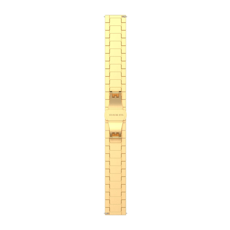 For Huawei Fit Mini One Bead Metal Steel Watch Band(Gold) - Watch Bands by buy2fix | Online Shopping UK | buy2fix