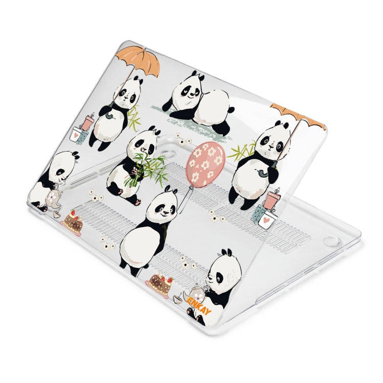 ENKAY Animal Series Pattern Laotop Protective Crystal Case For MacBook Pro 15.4 inch A1707 / A1990(Panda) - MacBook Pro Cases by ENKAY | Online Shopping UK | buy2fix