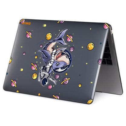 ENKAY Star Series Pattern Laotop Protective Crystal Case For MacBook Pro 14.2 inch A2442 (2021)(Shark Astronaut) - MacBook Pro Cases by ENKAY | Online Shopping UK | buy2fix