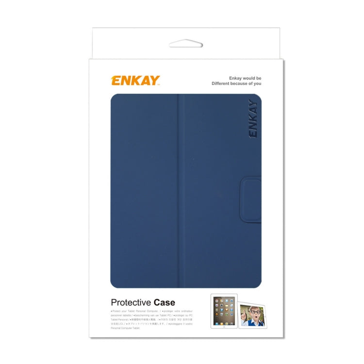 For iPad mini 2024 / mini 6 ENKAY Leather Stand Smart Tablet Case(Purple) - iPad mini 6 Cases by ENKAY | Online Shopping UK | buy2fix