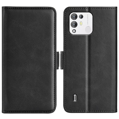 For Blackview A55 Pro Dual-side Magnetic Buckle Leather Phone Case(Black) - More Brand by buy2fix | Online Shopping UK | buy2fix