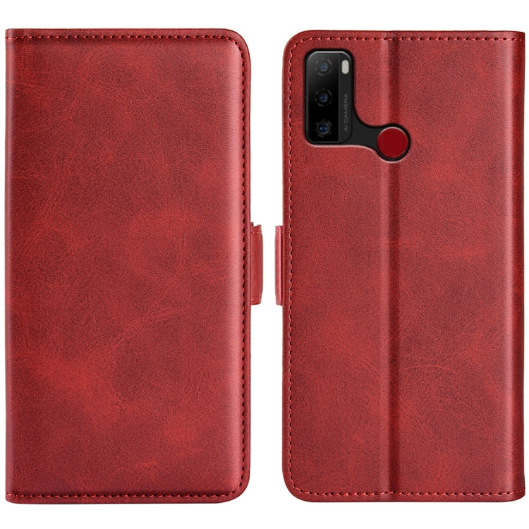 For Ulefone note 10 Dual-side Magnetic Buckle Leather Phone Case(Red) - Ulefone Cases by buy2fix | Online Shopping UK | buy2fix