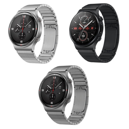 For Huawei GT 3 Pro 46mm One Bead Original Buckle Metal Watch Band(Gray) - Watch Bands by buy2fix | Online Shopping UK | buy2fix