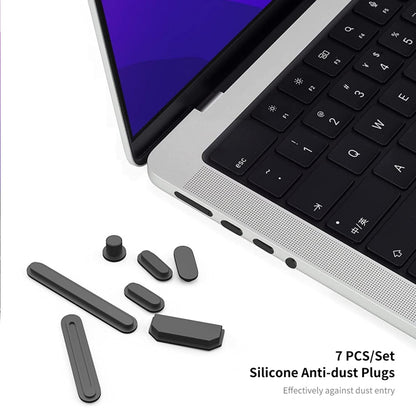 For MacBook Pro 14.2 A2442/A2779 2023 ENKAY Hat-Prince 3 in 1 Spaceman Pattern Laotop Protective Crystal Case with TPU Keyboard Film / Anti-dust Plugs, Version:US(Spaceman No.3) - MacBook Pro Cases by ENKAY | Online Shopping UK | buy2fix