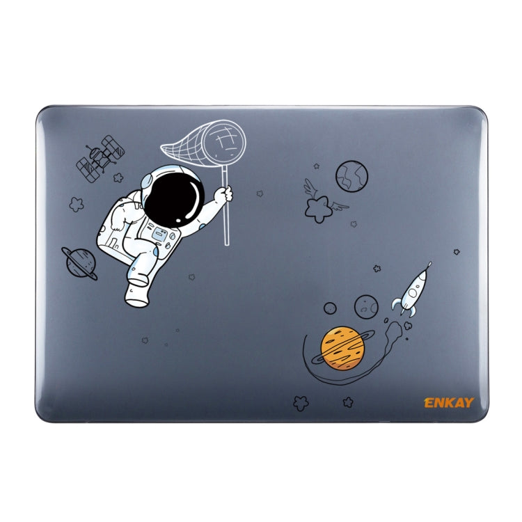 For MacBook Pro 14.2 A2442/A2779 2023 ENKAY Hat-Prince 3 in 1 Spaceman Pattern Laotop Protective Crystal Case with TPU Keyboard Film / Anti-dust Plugs, Version:EU(Spaceman No.2) - MacBook Pro Cases by ENKAY | Online Shopping UK | buy2fix