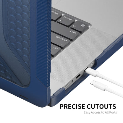 For MacBook Pro 14.2 A2442/A2779 2023 ENKAY Hat-Prince 3 in 1 Protective Bracket  Case Cover Hard Shell with TPU Keyboard Film / Anti-dust Plugs, Version:US(Blue) - MacBook Pro Cases by ENKAY | Online Shopping UK | buy2fix