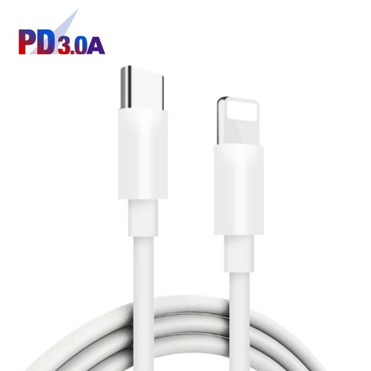 PD04 Type-C + USB Mobile Phone Charger with Type-C to 8 Pin Cable, UK Plug(White) - USB Charger by buy2fix | Online Shopping UK | buy2fix